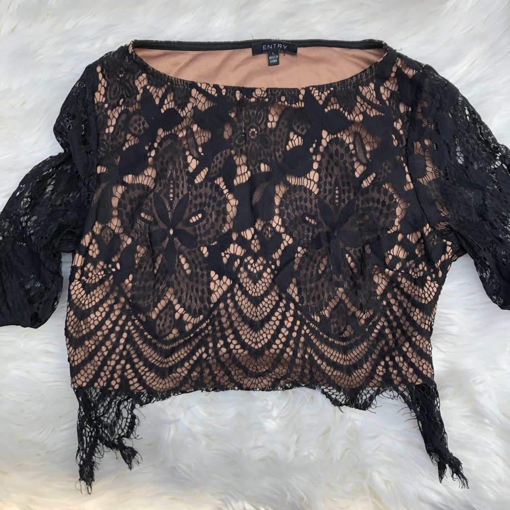 Lace crop top